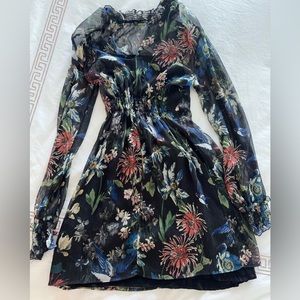 Zara Floral Mini Dress - Size X-Small